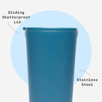 Corkcicle Insulated Tumbler with Sliding Lid, 24 oz, North Shore - Image 5