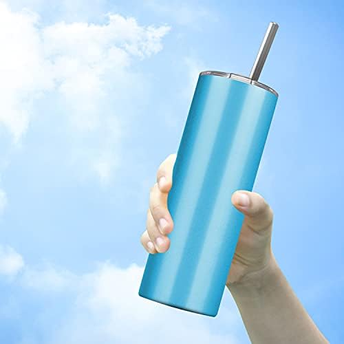 6 Pack Stainless Steel Skinny Tumbler, 20 OZ Double-Insulated Water Tumbler Cup with 6 Straw and 3 Brush, Vacuum Travel Mug Gift for Hot Cold Drinks with Cleaning(Assorted Colors) - Image 5