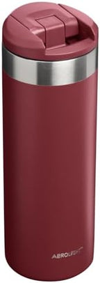 Stanley AeroLight Transit Bottle 16 oz | Locking Drink Through Lid | Leak Resistant Water Bottle or Coffee Travel Mug | Lightweight Insulated Stainless Steel | BPA-Free | Cranberry - Image 3