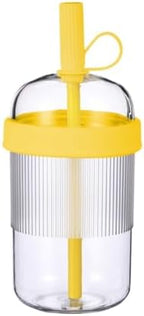 18oz Reusable Copolyester Straw Tumbler, Car Cup Fit, Yellow by Unknown