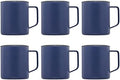 DISCOUNT PROMOS Kenai Powder Coated Travel Mugs 13.5 oz. Set of 6, Bulk Pack - Double Wall, Perfect for Coffee, Hot Cocoa, Other Hot & Cold Beverages - Blue by DISCOUNTPROMOS