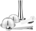 Compatible With Delonghi，ENV135 Stainless Steel Refill Pod Filter,Compatible With Nespresso，Reusable Capsule Coffee Pod GCA1(70ml 2pod t s) by Unknown