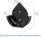 Coffee Portafilter Wall Rack Holder Station Universel For 51MM / 54MM / 58MM Home Barista Tools Accessories(Black wall rack) - Image 2