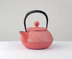 Iwachu 12705 Teapot, 3 Type Cherry Blossoms, Silver/S, Pink, 0.32 L; Inner Hollow Enameled Nambu Ironware - Image 3