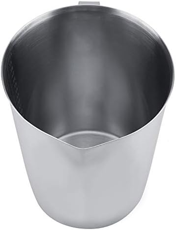 Zopsc Stainless Steel Measuring Cup, 2000ml Milk Frothing Pitcher, Large Milk Jug for Latte Coffee Art, Barista Mug with Spout, Durable Cup for Steaming Frothing - Image 2