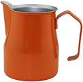 Milk Frothing Cup Stainless Steel Milk Frothing Pitcher Jug Cup Espresso Coffee Barista Craft Latte Cappuccino Cream Cup 350/500ML(Orange,500ml) by Unknown
