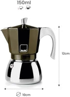IBILI - Elba Coffee espresso machine, 3 cups, 150 ml, cast aluminium, stainless steel base, with reducer for 2 cups, suitable for induction - Image 2