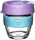 KeepCup Brew Reusable Coffee Cup, 8 oz Tempered Glass Tumbler with Splashproof Sipper Lid, Dishwasher Safe, Moonlight (Lilac) by KeepCup