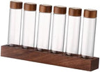 Elegant Glass Coffee Bean Holder with Wooden Base, 6 Hole 17g - Image 7