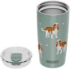SERENGETI King Charles Cavalier 20 Oz. Stainless Steel, Vacuum Insulated Tumbler with Spill Proof Lid - 3D Print - Insulated Travel mug for Hot or Cold Drinks (King Charles Cavalier Tumbler) - Image 4