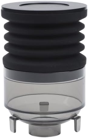 Coffee Grinder Silicone Bellows Funnel for Baratza Sette 270 BG30, Grounds Cleaning and Collection for Hopper, Aluminum Lid, Hand Press Air Blower Accessory, Black, Quick Bean Swap by Unknown