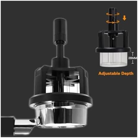 WDT Tools 51mm 54mm 58mm Rotary Espresso Stirrer Needle Distributor Magnetic Barista Tools Coffee Maker Accessories(53-54mm WDT Tool) - Image 2