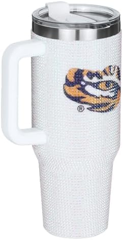 The Memory Company Officially Licensed 40oz White Bling Game Day Tumbler, Louisiana State University - Image 3