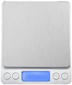 Electronic Scale, Digital Kitchen Scale Mini Pocket Stainless Steel Precision Jewelry Electronic Balance Weight Gold Gram 0.1/3000g Weigh Scales,for Meal Prep, Baking and Cooking(3000g 0.1g USB) - Image 2