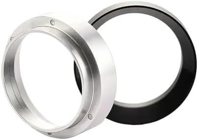 Magnetic Aluminum Espresso Dosing Ring Dosing Funnel, 51mm 53mm 58mm, Coffee Accessories for Portafilters(Silver 58MM) by Unknown