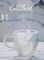 Double Wall Glass Coffee Mugs with Handle, 8.5 oz, Set of 4, espresso coffe cups in your gift box,for latte,tea bags,insulated for hot and cold drinks, Borosilicate Glass - Image 3