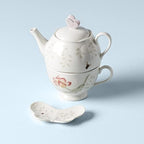 Lenox 6083927 Butterfly Meadow Teapot with Lid, White - Image 2