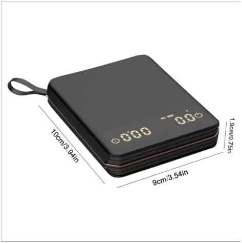 Portable Mini Digital Coffee Scale 2kg1g Rechargeable High Precision LED Kitchen Scale With Timer Suitable For Hand Pour Coffee(1pec) - Image 3
