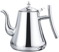 Small Stainless Steel Tea Kettle with Infuser, Food Grade Stainless Steel Teapot, Teakettle for Stovetop Induction Stove Top, No Whistle(Sliver,1.5L) by Unknown