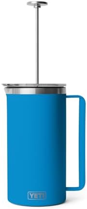 YETI Rambler 64 oz. French Press Coffee Maker, Big Wave Blue - Image 3
