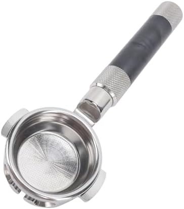 54mm Bottomless Portafilter, Fits 54mm Machines Stainless Steel with Filter Basket Espresso Machine Accessories Replacement Parts (Black) - Image 5