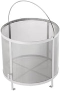 Stainless Steel Fine Mesh Barrel Strainer Basket for Homebrew Wine Beer Dry Hops Filter Kettle Brewing Grain Tea Infuser Sieve, Large Capacity Reusable Brewery Accessory by Unknown