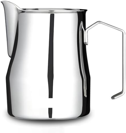 Espresso Steaming Pitcher Stainless Steel Coffee Frothing Picther Milk Jug Cappuccino Latte Art Cup(Black-450ml) - Image 2