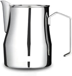 Espresso Steaming Pitcher Stainless Steel Coffee Frothing Picther Milk Jug Cappuccino Latte Art Cup(Black-450ml) - Image 2
