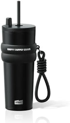 SDGA+ 24 oz Stainless Steel Tumbler with Lid and Straw, Insulated Water Bottle Leak Proof for Hot and Cold, Portable Travel Coffee Mug, Reusable Coffee Cup for Women, Black by SDGA