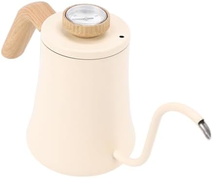 Pssopp Gooseneck Electric Kettle, 304 Stainless Steel Pour Over Coffee Kettle, 600ml Matte Black Water Boiler with Integrated Thermometer for Coffee Tea Camping Home Use - Image 7