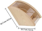 Decorative Coffee Filter Stand Large Capacity Wood Holder - Image 2