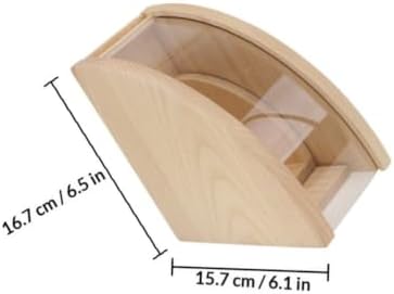 Decorative Coffee Filter Stand Large Capacity Wood Holder - Image 2