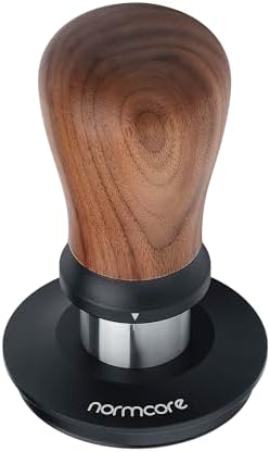 Normcore 58.5mm Espresso Tamper V5 - Spring-Loaded Coffee Tamper with 6 Adjustable Pressure Settings, Tri-Spring Technology, Titanium PVD Flat Base, Walnut Handle and Silicone Stand - Image 5