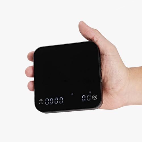 Pour-Over Coffee Intelligent Electronic Scale Mini Precision Weighing Multi-Function Timing Kitchen Scale Food, 1, white - Image 2