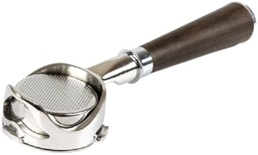 58mm 3 Ear Hollow Bottomless Portafilter Barsetto，Compatible For Barsetto, BAE01/BAE02/BAEO2S Barista Accessory(A black wood) by Unknown