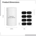 10 PCS Tea Tin Canisters, Round White Metal Tea Tin Cans with Double Tight-Seal Lids, Airtight Tea Storage Container, Waterproof Labels and Marker, for Coffee Beans, Spices, Candies - Image 6