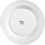 Amazon Basics 16-Piece Porcelain Dinnerware Set, Microwave and Dishwasher Safe, Service for 4, Plates, Bowls and Mugs, White - Image 4