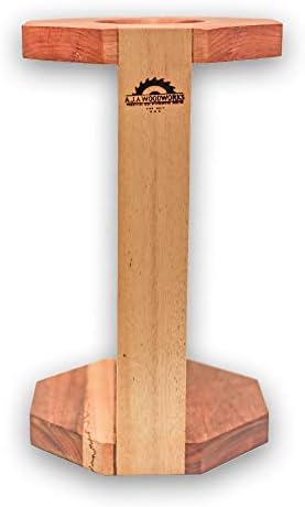 Generic Hand Made Puertorrican Wood Pour Over Coffee Maker (Greca) with Cloth filter (media) and Ceramic Cup set, 12 x 7 x 7, Natural Wood - Image 4