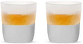 Host Glass Freeze Whiskey Cooling Glasses, Double Wall Glass Cups, Drink Tumblers for Whiskey Tumblers, Insulated Cup Drinkware, 9oz Glass Set of 2 by HOST