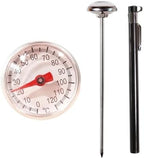 Portable Pocket Stainless Steel Instant Read Coffee Thermometer for Food Cooking Milk Foam Machine Accessories by Unknown