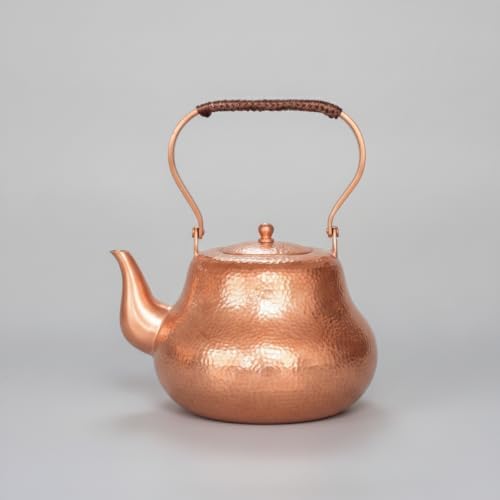 Hammered Copper Kettle | Traditional Gourd Shape, Copper Tea Kettle, Pot, for Kitchen - Image 4