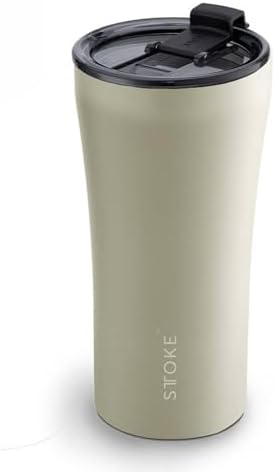 Sttoke The Mossy Meadows Classic with Leakproof Lid Mousse Taupe Tumbler, 16 oz. Capacity by Sttoke
