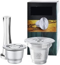Refillable Reusable Capsule Capsule Espresso Coffee Maker Stainless Steel Filter Pod(1pc 1small 1tamper) by Unknown