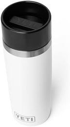 YETI Rambler 16 oz Travel Bottle, Stainless Steel, Vacuum Insulated with Leakproof Commuter Cap, White by YETI