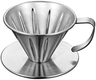 Coffee Filters Stainless Steel Coffee Dripper Engine Drip Filter Cup Tea Slag Funnel Hand Punch Double by Unknown