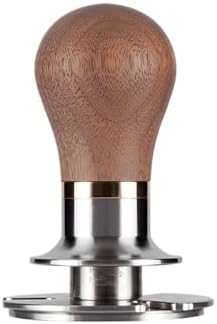 51.6mm Elasticity Adjustable With Scale Lines Stainless Steel Coffee Tamper，Compatible For La Pavoni，replacement Espresso Accessory(Walnut wood) by Unknown