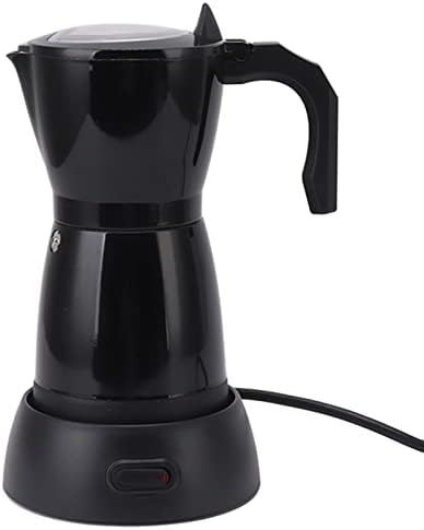Asixxsix Electric Espresso Maker, 300ML 6 Cup mocha Pot Italian Coffee Maker Portable Cuban Coffee Maker Coffee Percolator, Camping mocha Coffee Pot for mocha Cappuccino Latte, 550W 110V by Asixxsix