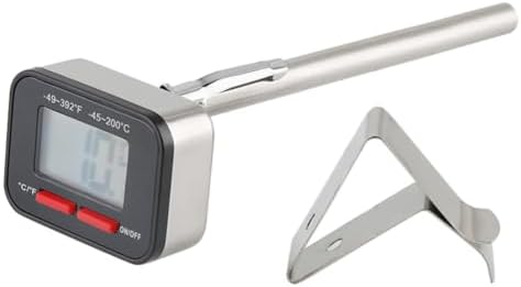 Quick-Read Milk Thermometer, Stainless Steel Instant Read by Hemobllo