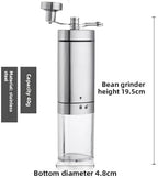 Triangle Design Manual Coffee Grinder Stainless Steel Hand Crank Coffee Bean with Handle(Transparent upgrade) - Image 2
