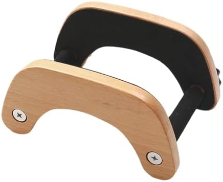 Handcrafted Wooden Guitar Holder, Portable Acoustic Guitar Stand Storage Ra by Unknown